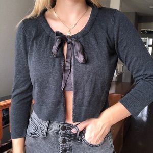 Calvin Klein tie front cardigan